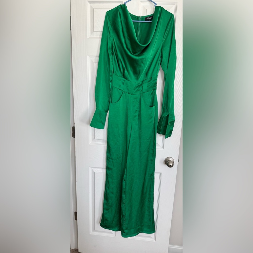 Hanifa Vibrant Green Long Sleeve Dress - Picture 2 of 10